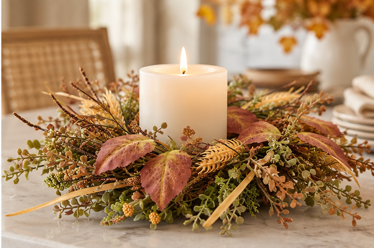 Autumn Harvest 6.5" Candle Ring