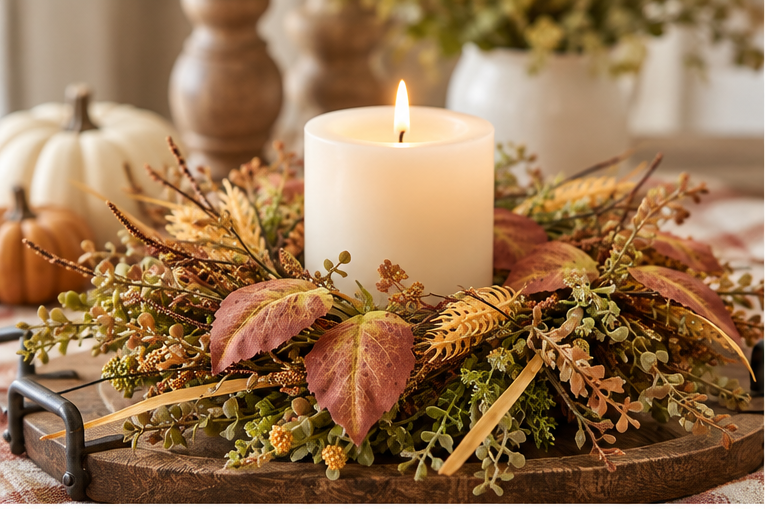 Autumn Harvest 6.5" Candle Ring