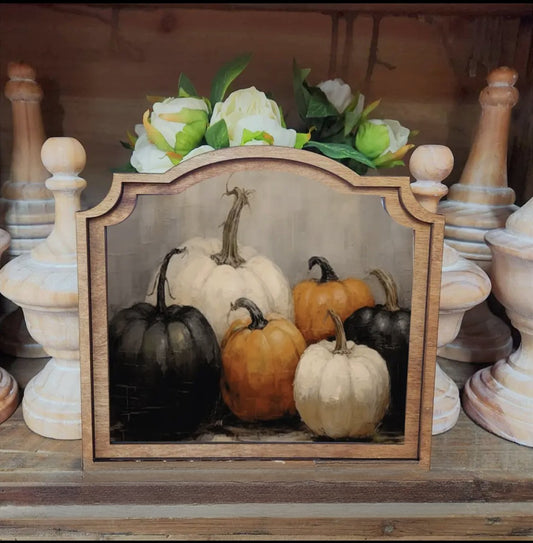 **PREORDER** Provincial Halloween Pumpkins Framed Art