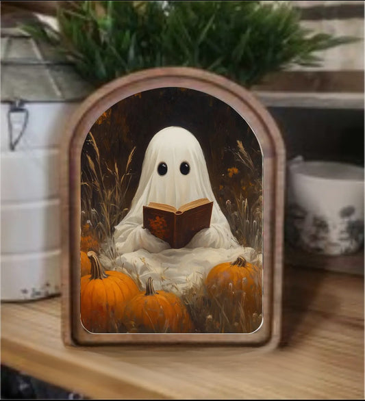 **PREORDER** Arch Top Ghost Book Framed Art