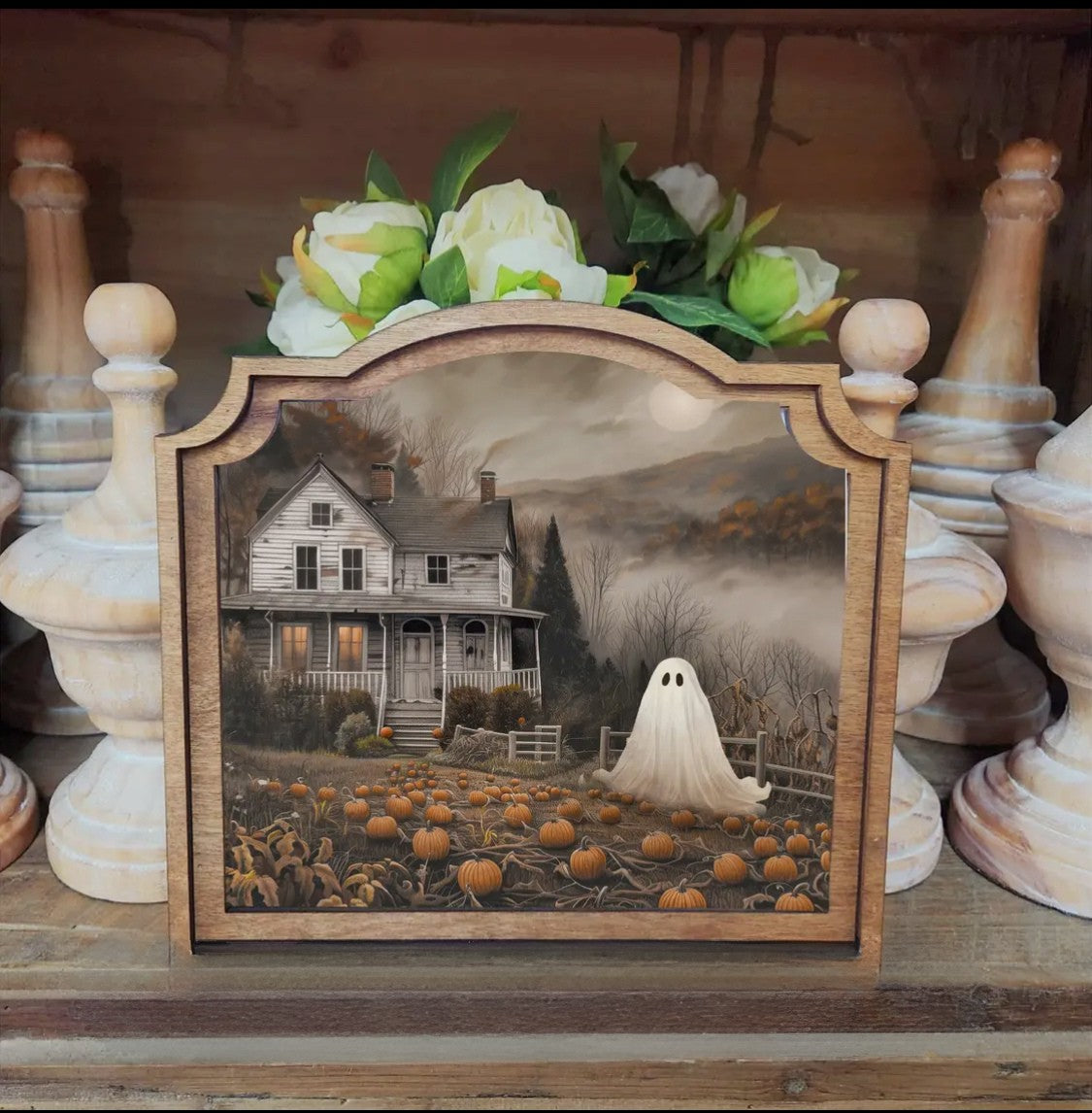 **PREORDER** Provincial Moody Ghost House Framed Art
