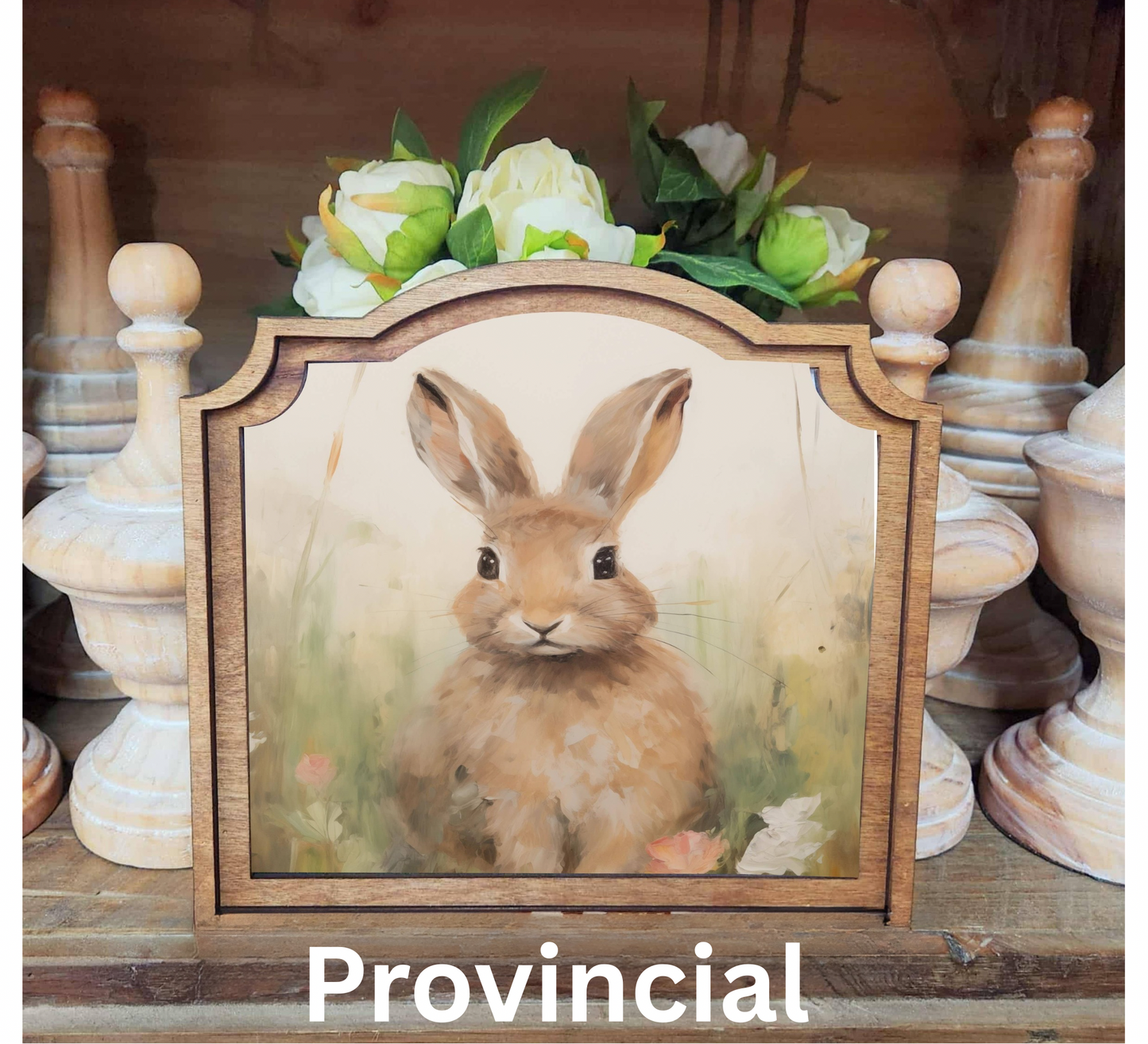 Tan Bunny Framed Art