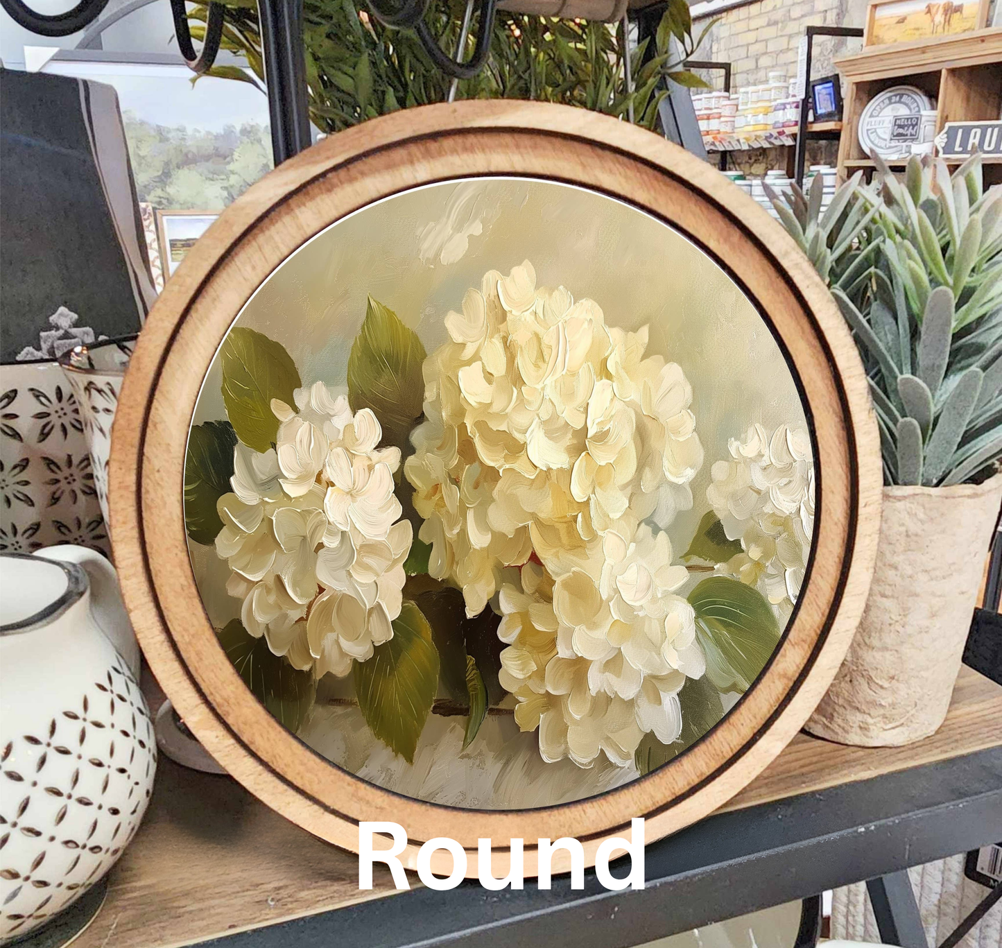 Hydrangea Painting Framed Art