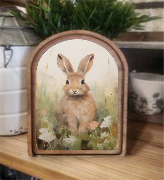Tan Bunny Framed Art
