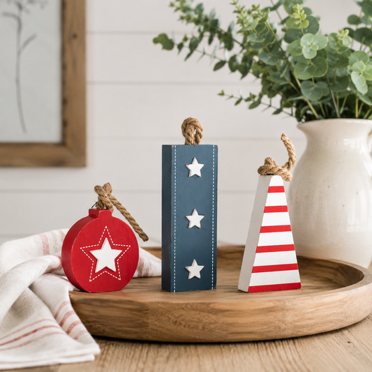 Chunky Fireworks Sitters (Set of 3)