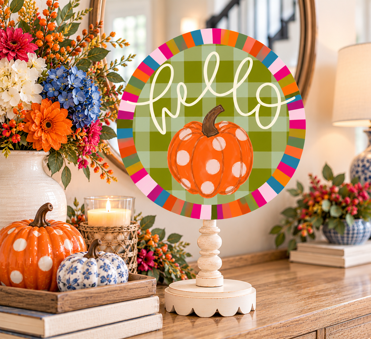 Hello Pumpkin Jewel Topper