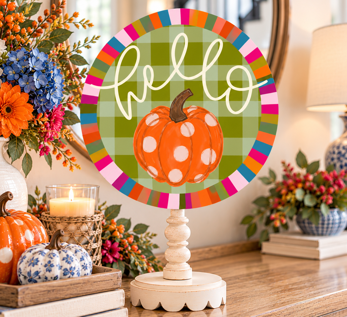 Hello Pumpkin Jewel Topper