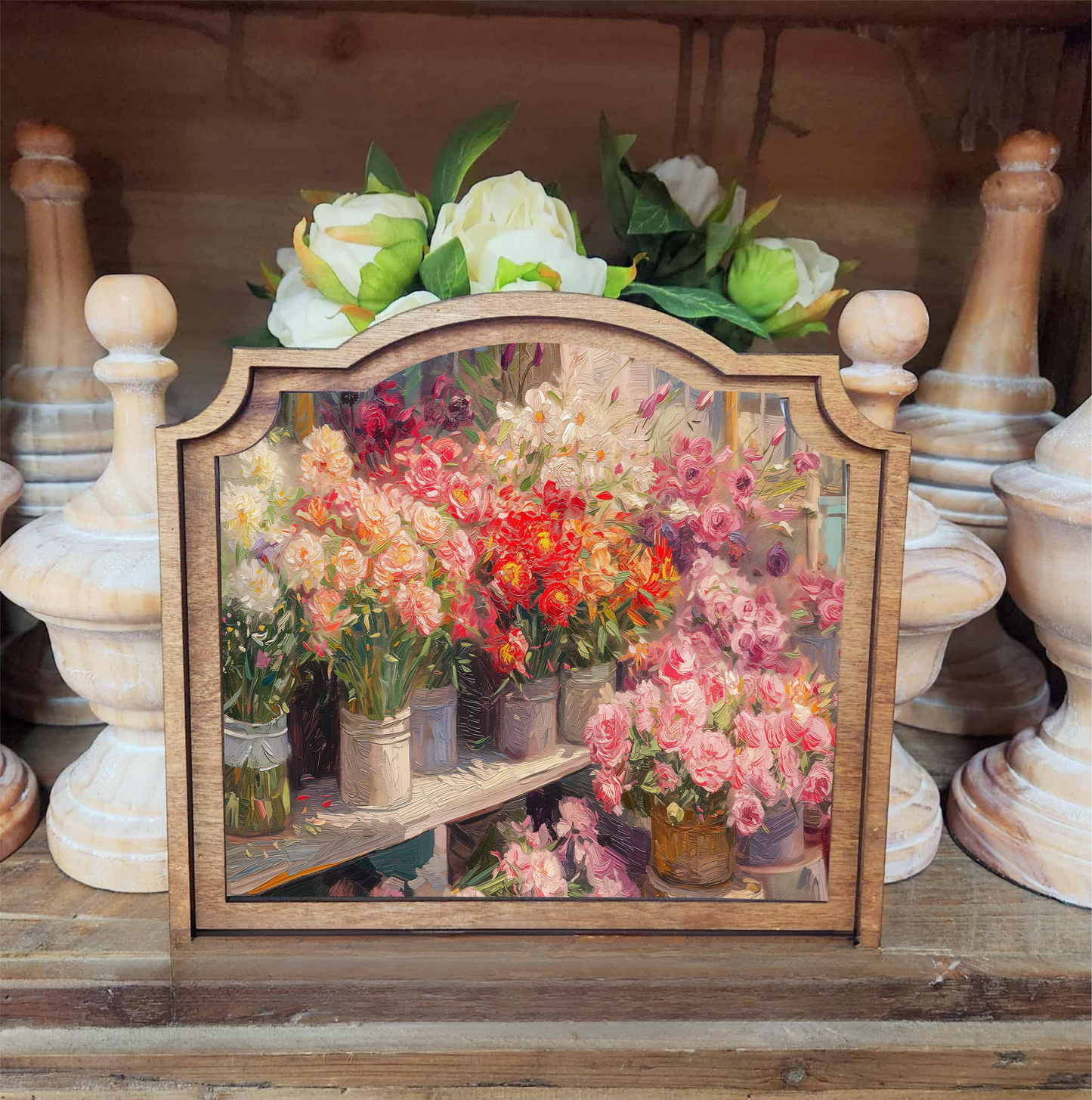 Flower Shop Framed Art