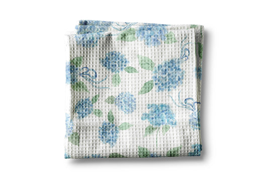 Spring Hydrangea Chinoiserie Kitchen Towel