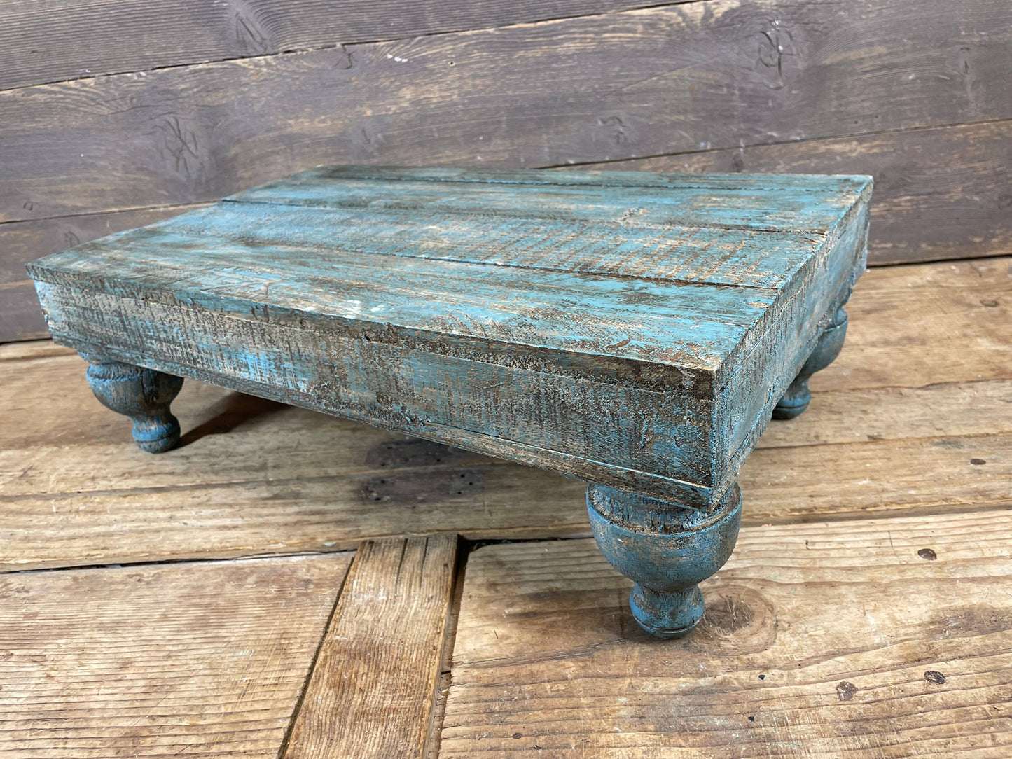 Conway-20x12 in Turquoise Cake Table-Display-Reclaimed Wood - 49th & Magnolia