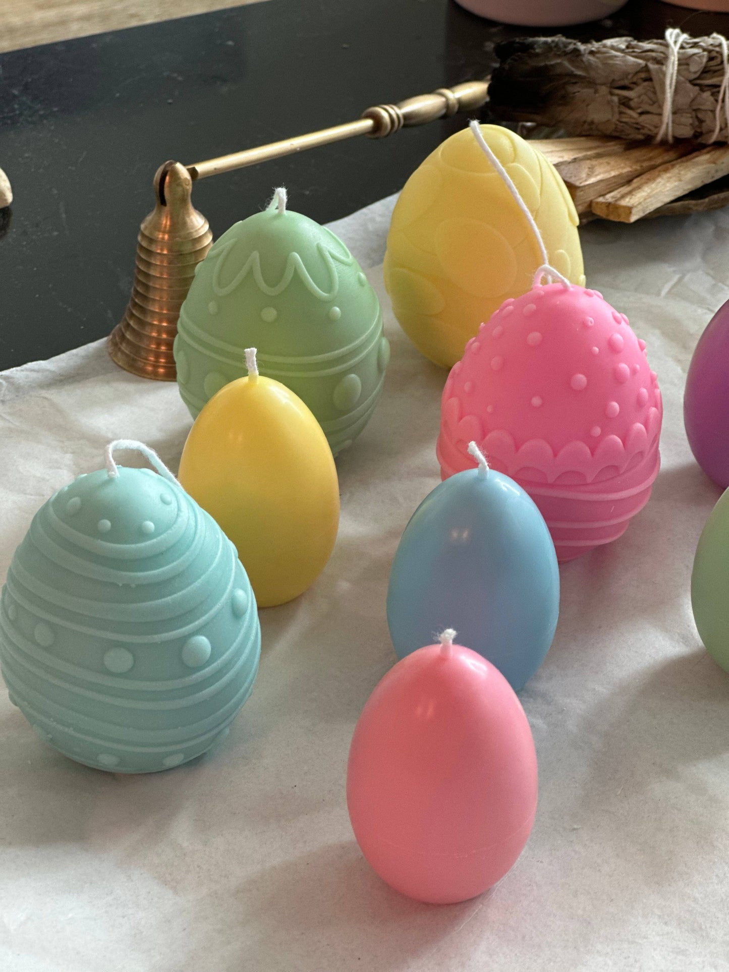 Pastel Party Easter Egg Candle