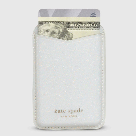 Kate Spade New York Wallet MagSafe White Glitter by Case-Mate