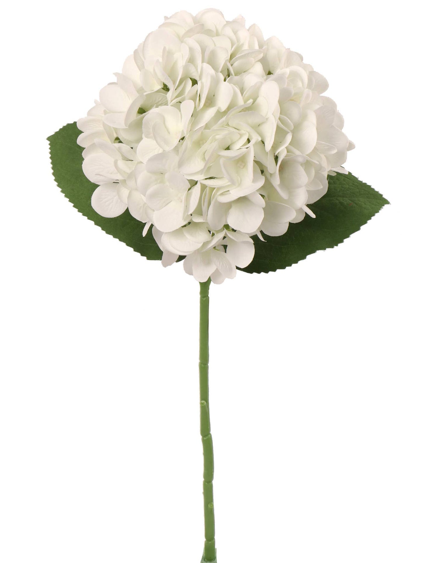 18"Hydrangea, 7" Diameter White Faux