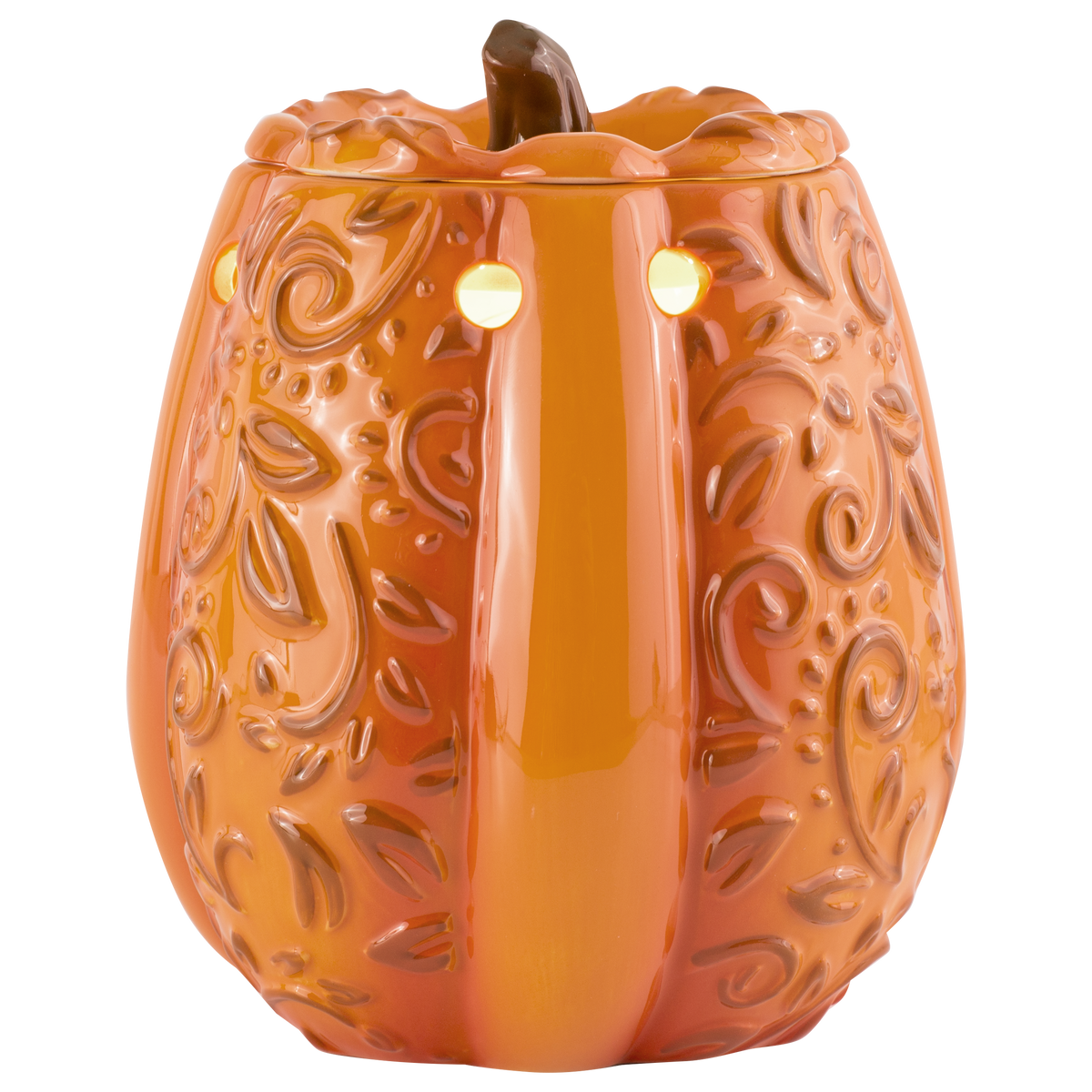 Swirly Pumpkin Fragrance & Wax Electric Warmer