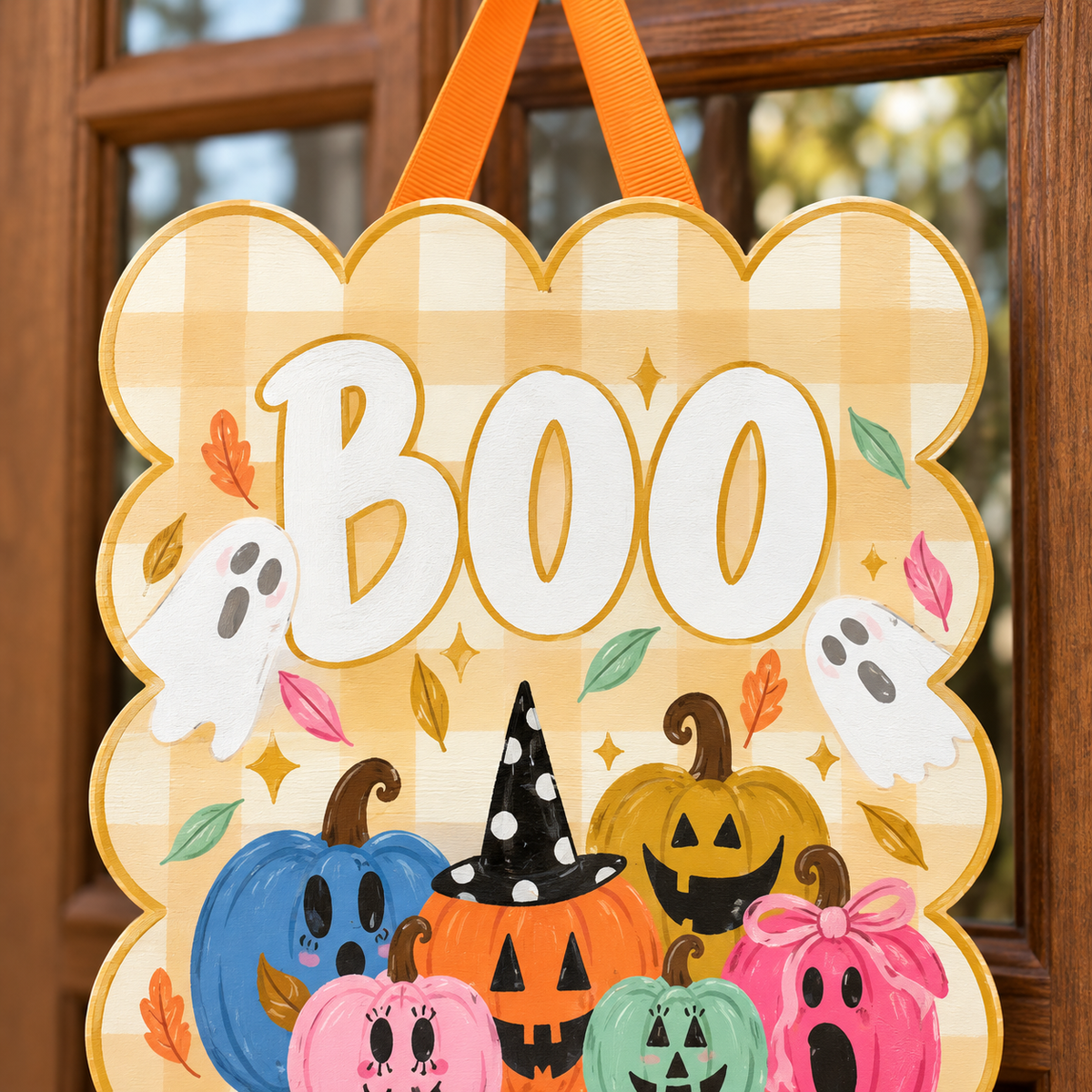 Jackolantern Square Door Hanger