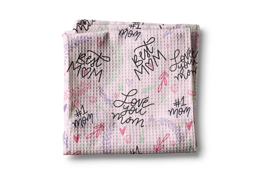 Mother's Day Gift Best Mom Present Kitchen Towel Waffle