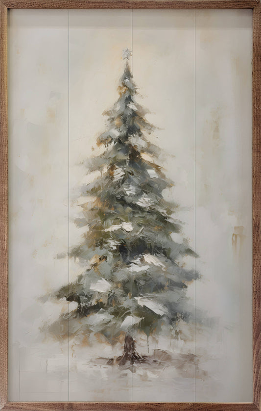 Pine Tree With Star By Petals Prints Designs - 49th & Magnolia