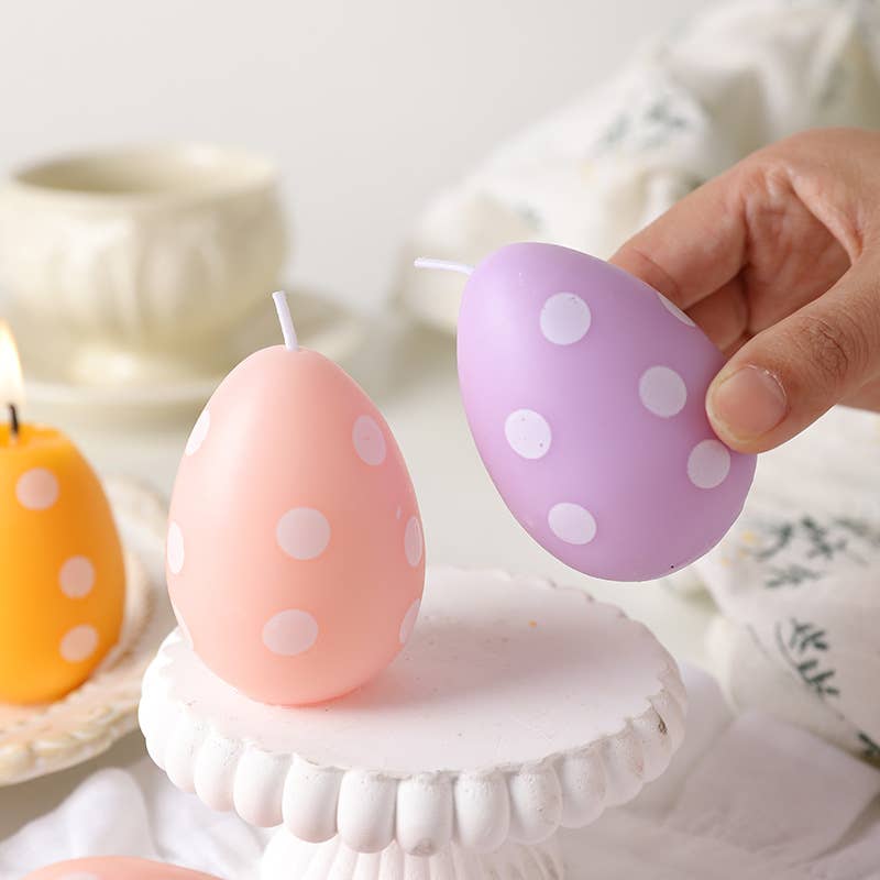 Easter Scented Macaron Egg Decorative Candle