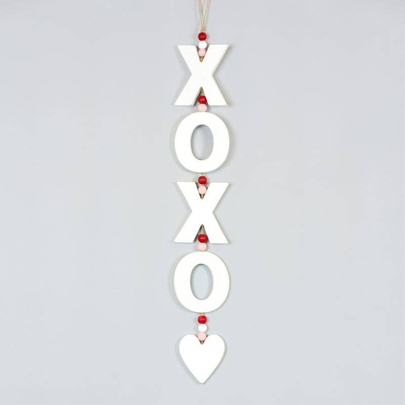 XOXO Valentine Wood Garland - 49th & Magnolia