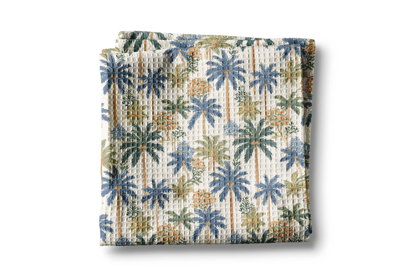 Palm Trees Coastal Beach Seaside Ocean Kitchen Towel Waffle