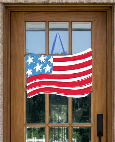 Waving Flag Door Hanger