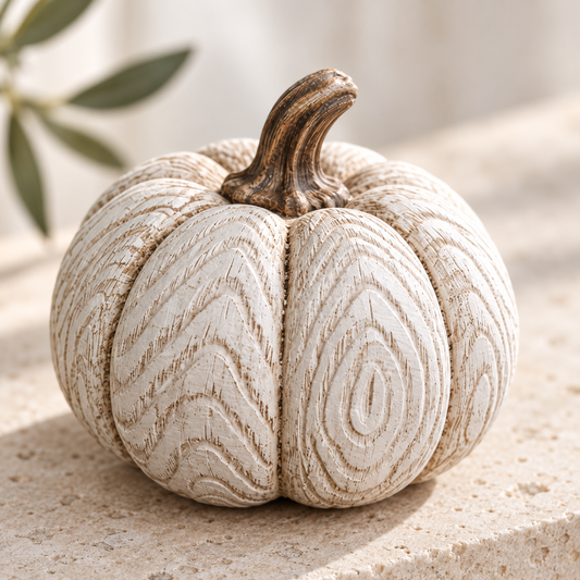 Bellamy Woodgrain Pumpkin by Wholesale Home Decor