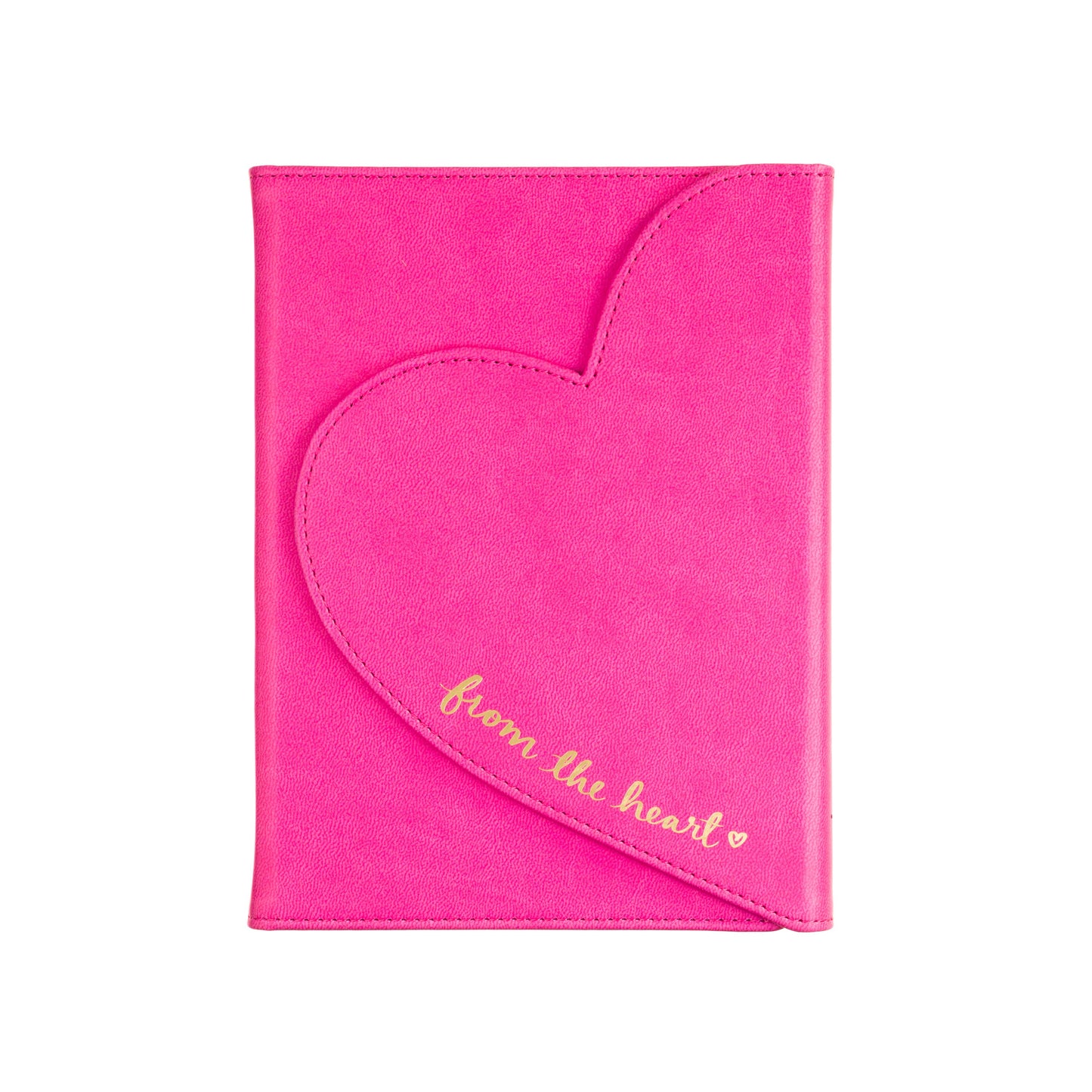 Hot Pink Heart Flap Journal
