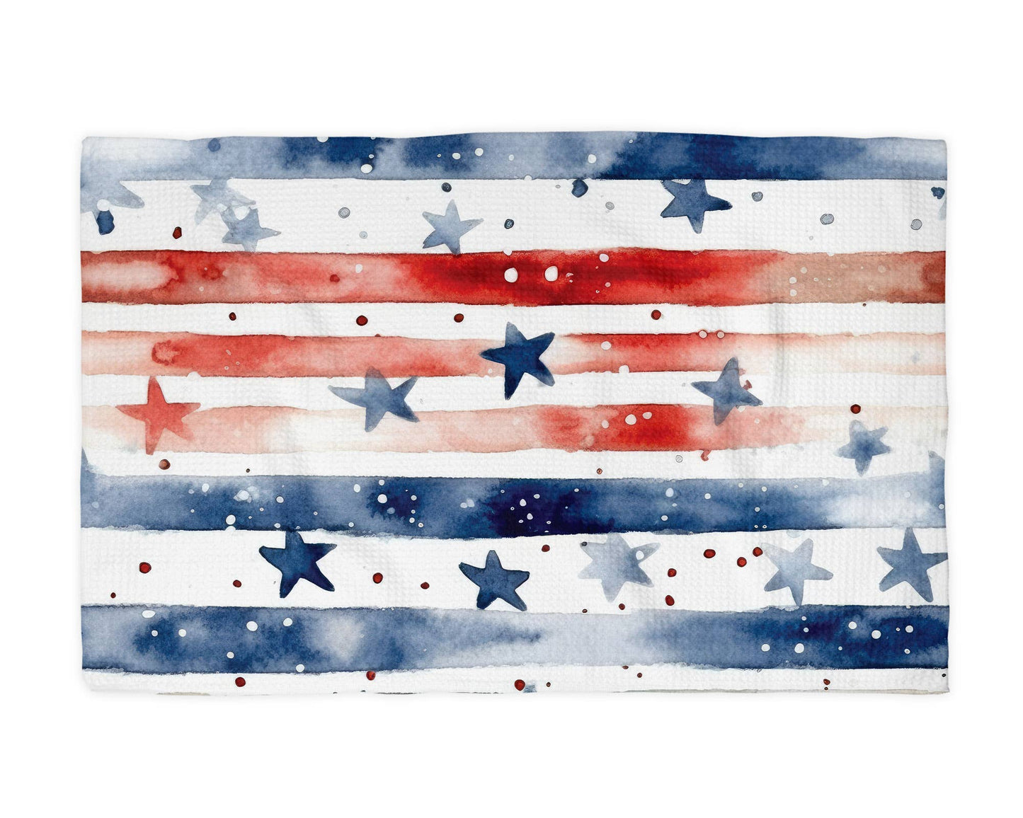 Stars & Stripes Kitchen Towel Waffle