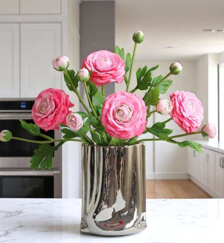 18"-Ultra Realistic Artificial Real Touch Ranunculus