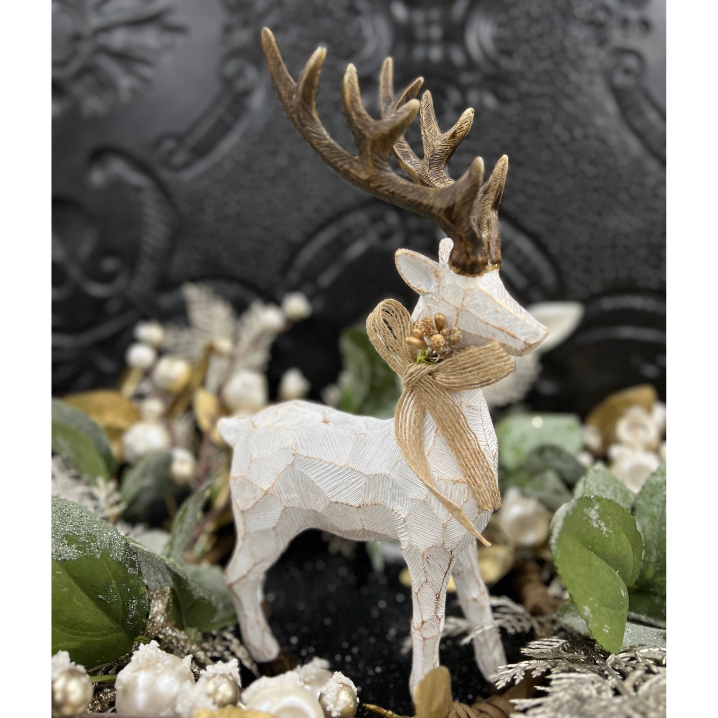 Small Crackle Resin Deer 10in