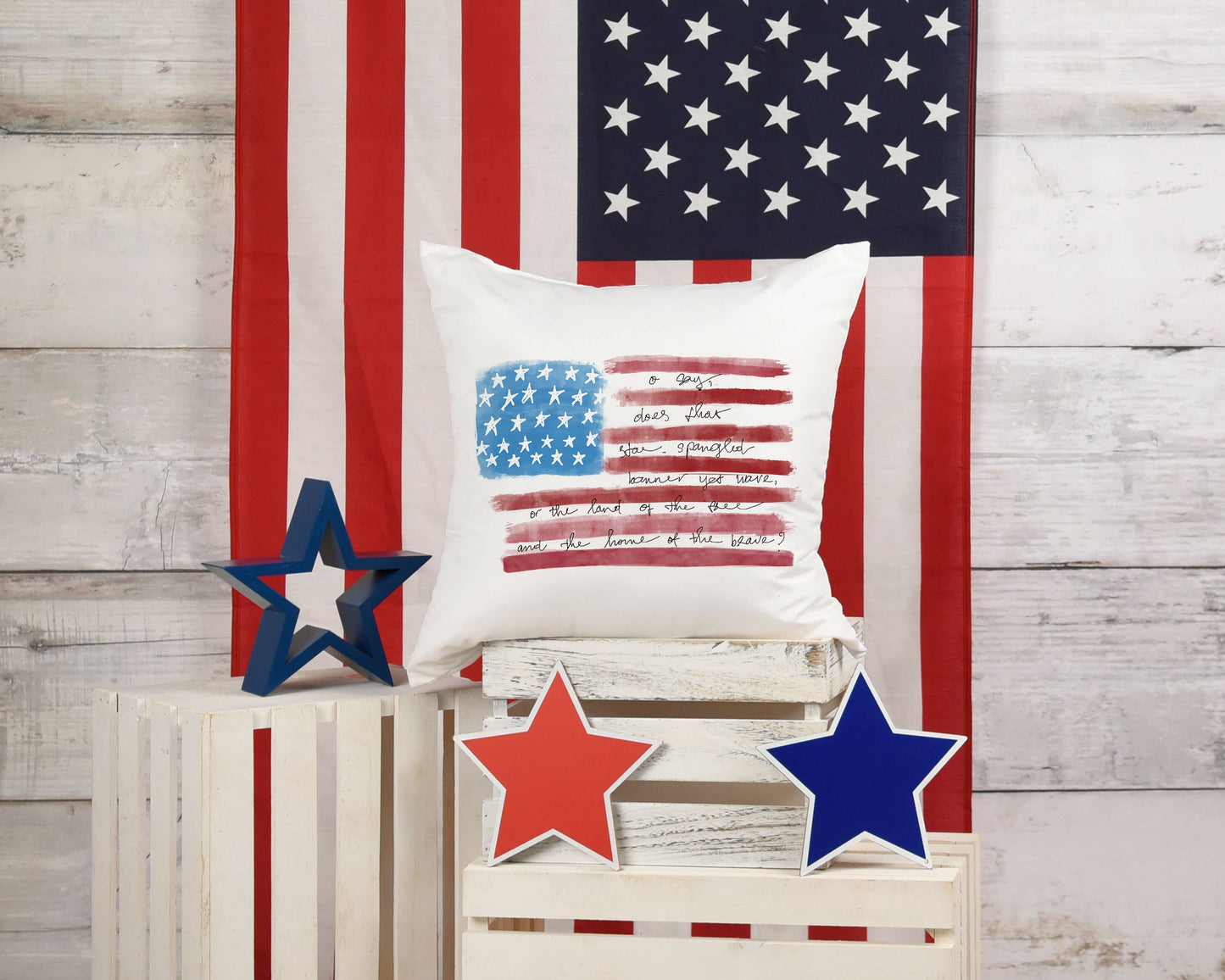 4th of July Flag Pillow