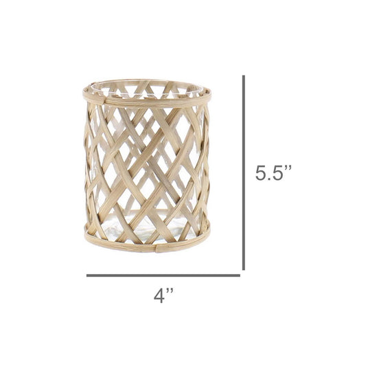 Cane Weave Vase by HomArt