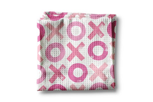 Valentine Heart XOXO Waffle Kitchen Towel