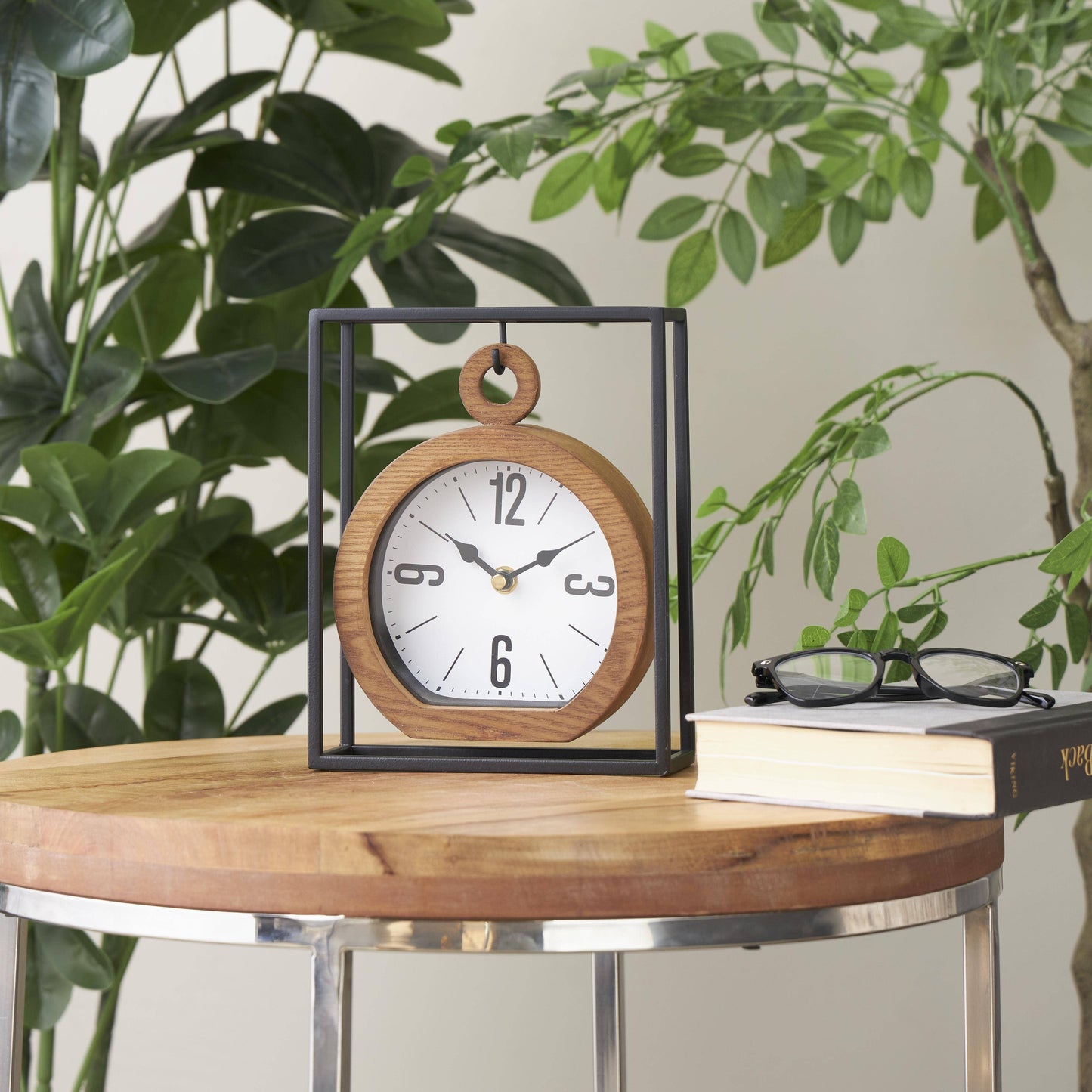 Industrial Brown Metal Clock