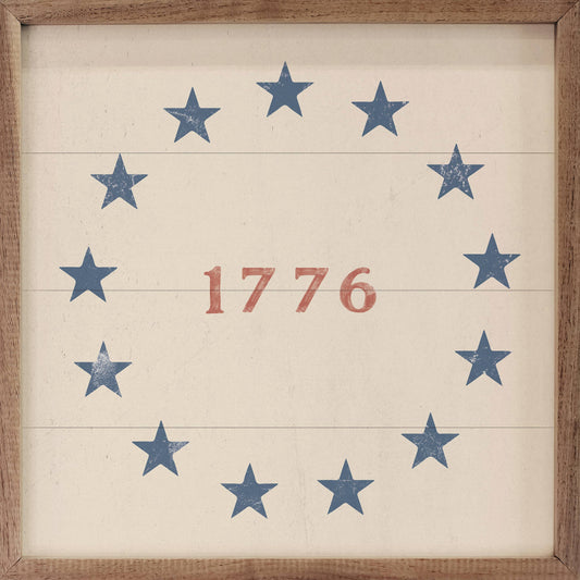 1776 With Stars White