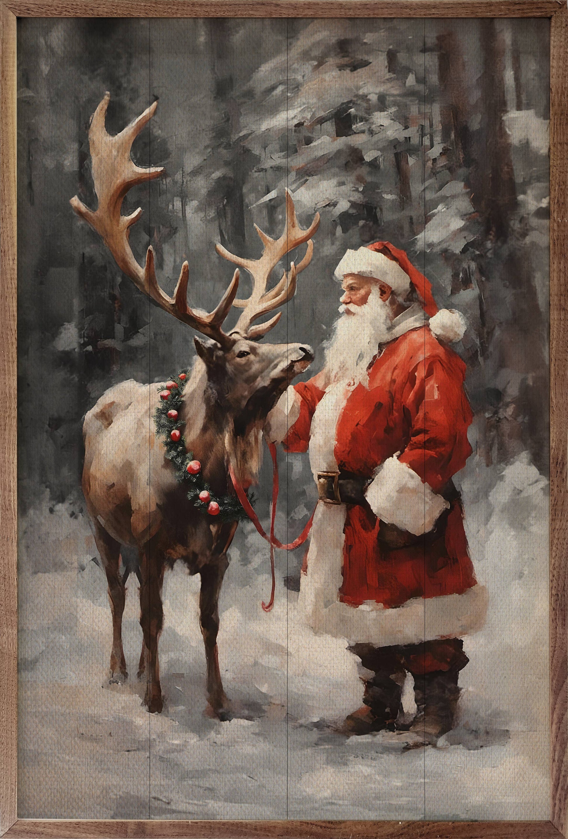 Santa And Reindeer Color - 49th & Magnolia