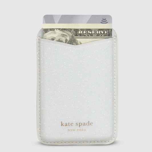 Kate Spade New York Wallet MagSafe White Glitter