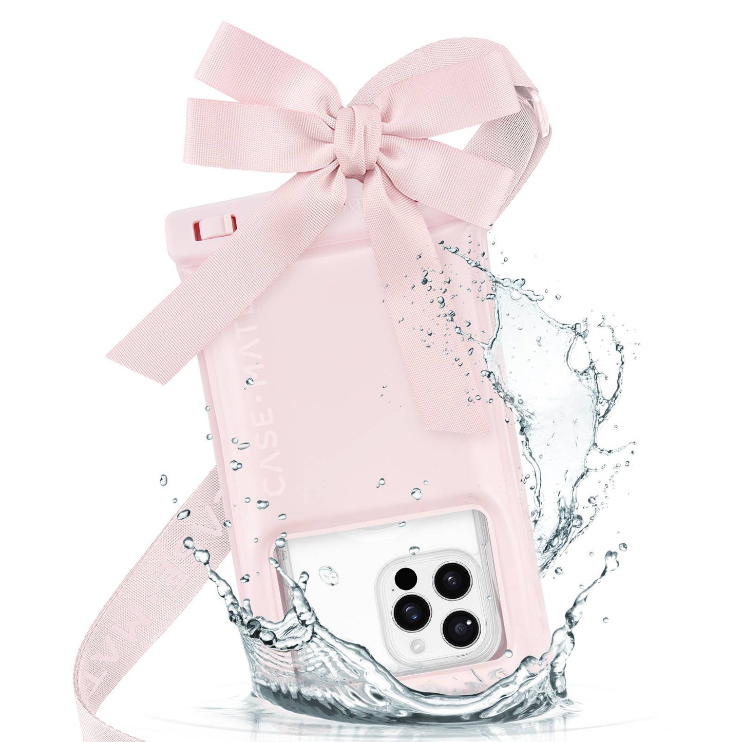 Ballet Pink Bow Waterproof Floating Pouch