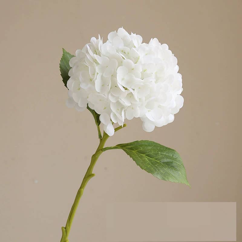 12.5"Real Touch Lifelike Hydrangea-6”bloom