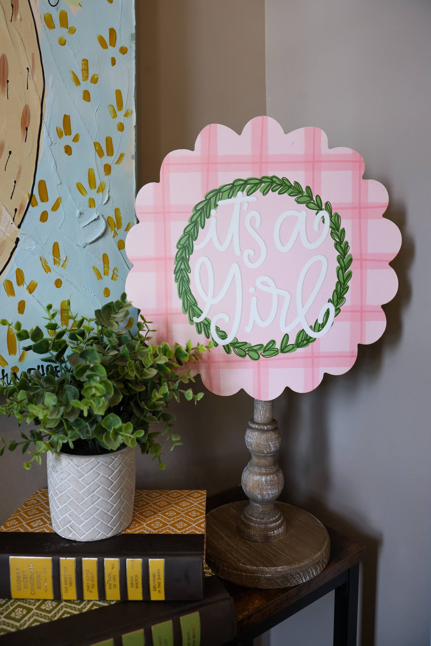 It's a Girl Baby Topper (Base Sold Separately