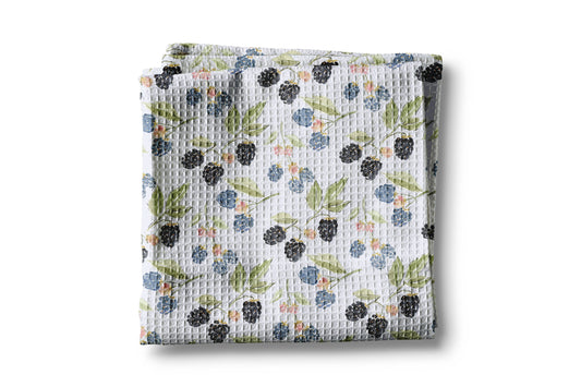 Berry Picking Blackberry Spring Summer Fruit Kitchen Towel