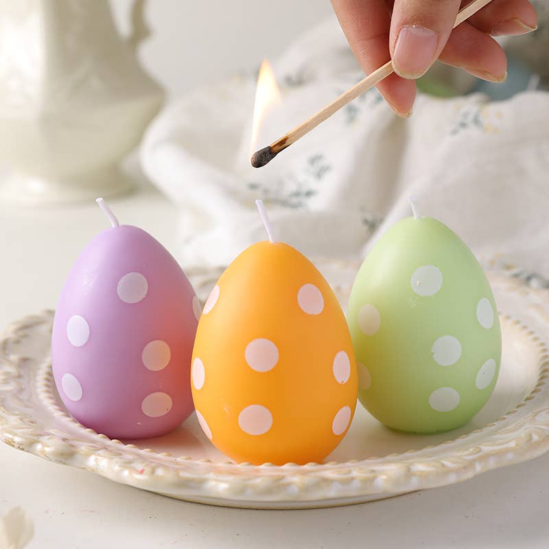 Easter Scented Macaron Egg Decorative Candle