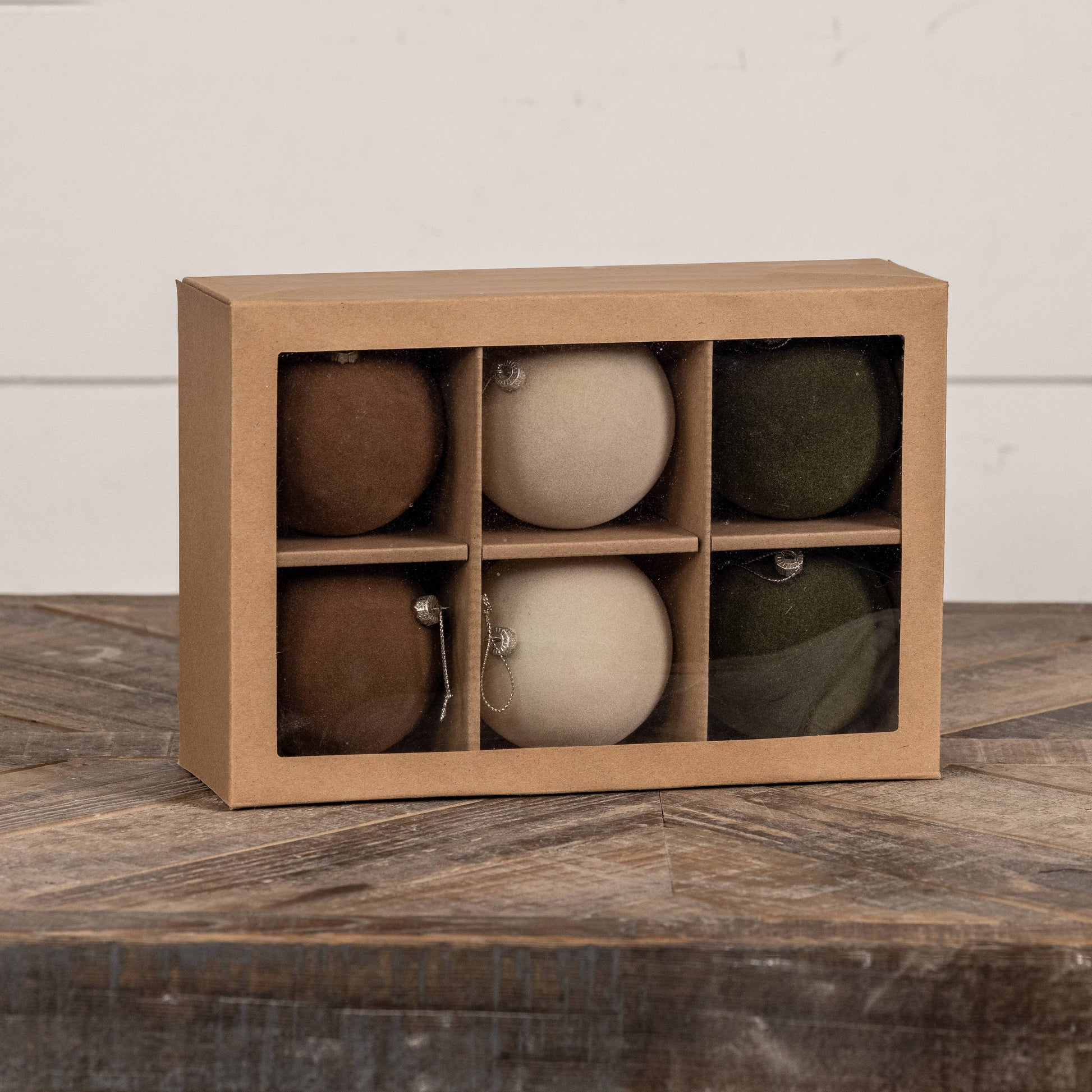 NEUTRAL FLOCKED BALLS (Set of 6) - 49th & Magnolia