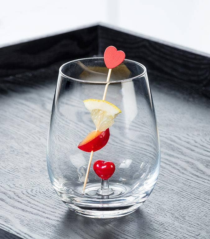 Heart Icon Stemless Wine Glass (20oz)
