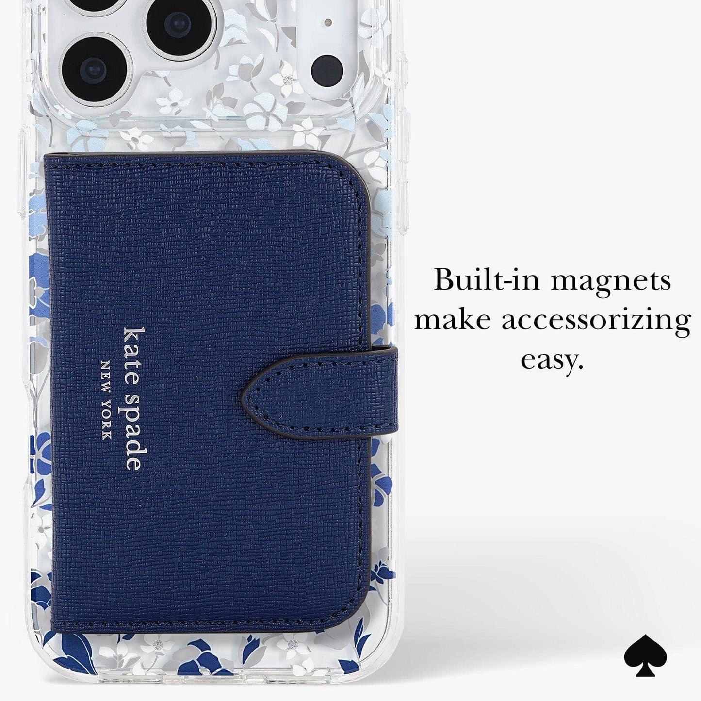 Kate Spade New York Flowerbed Blue MagSafe iPhone 17 17/Pro/Pro Max