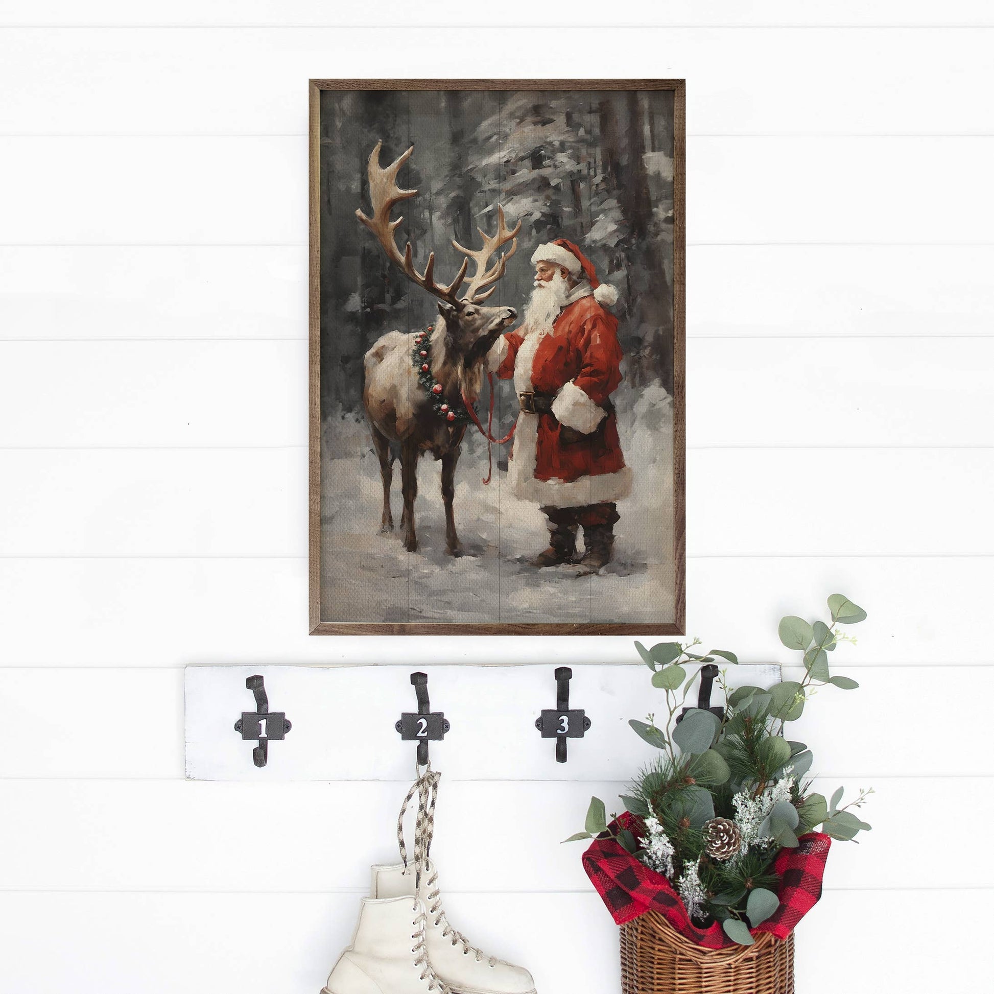 Santa And Reindeer Color - 49th & Magnolia