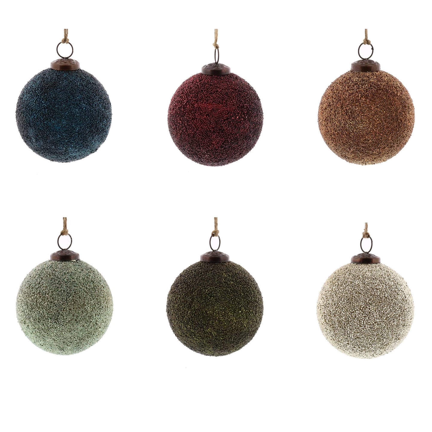 Crystalized Glass Ornaments (Assorted Colors)