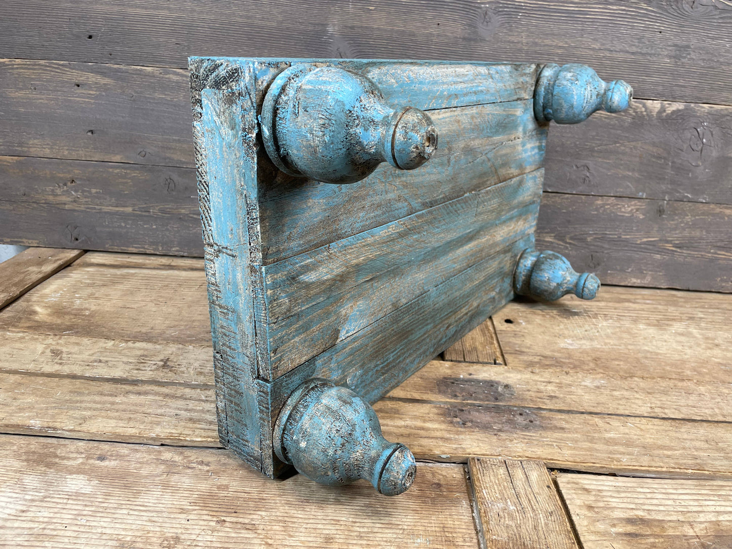 Conway-20x12 in Turquoise Cake Table-Display-Reclaimed Wood - 49th & Magnolia