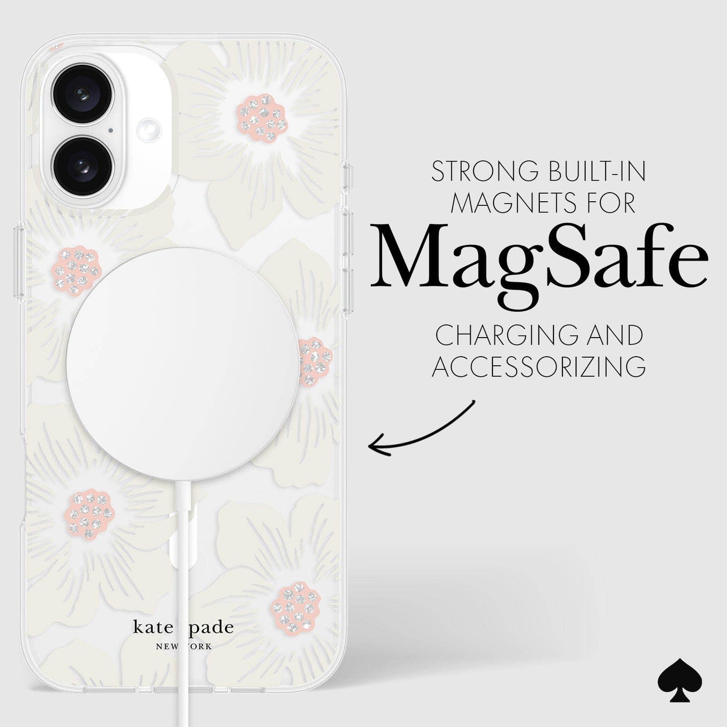 Kate Spade New York iPhone 16 Hollyhock MagSafe