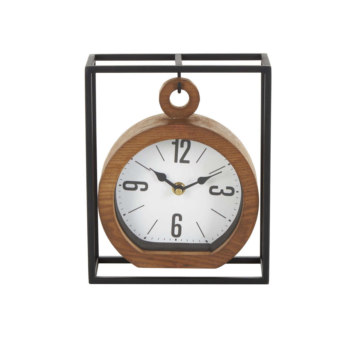 Industrial Brown Metal Clock